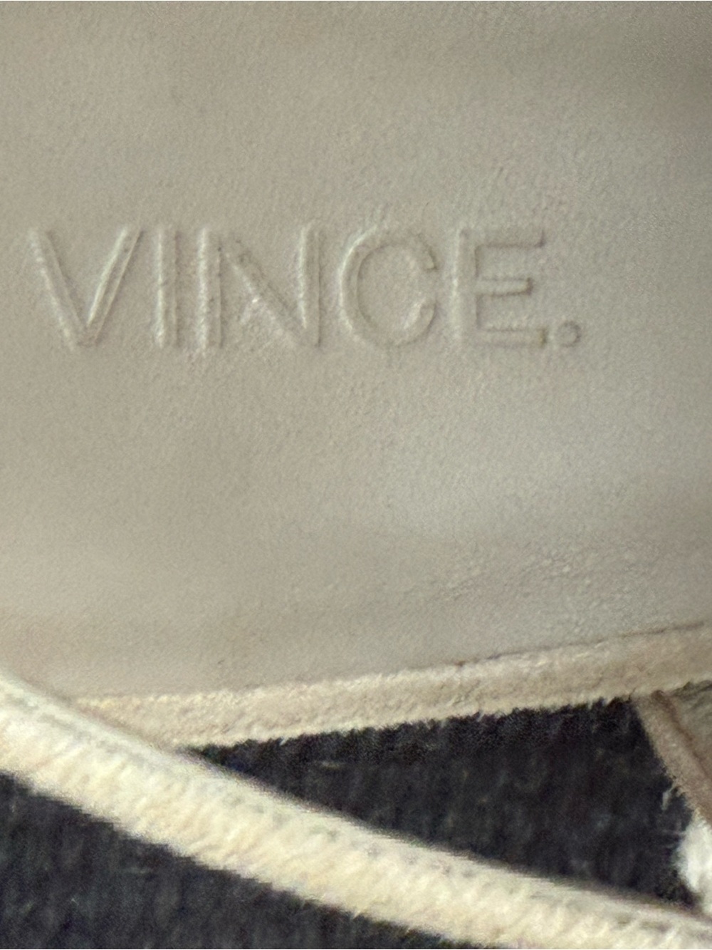 Vince Beige Taupe Suede Block Heel Sandals - Picture 7 of 8
